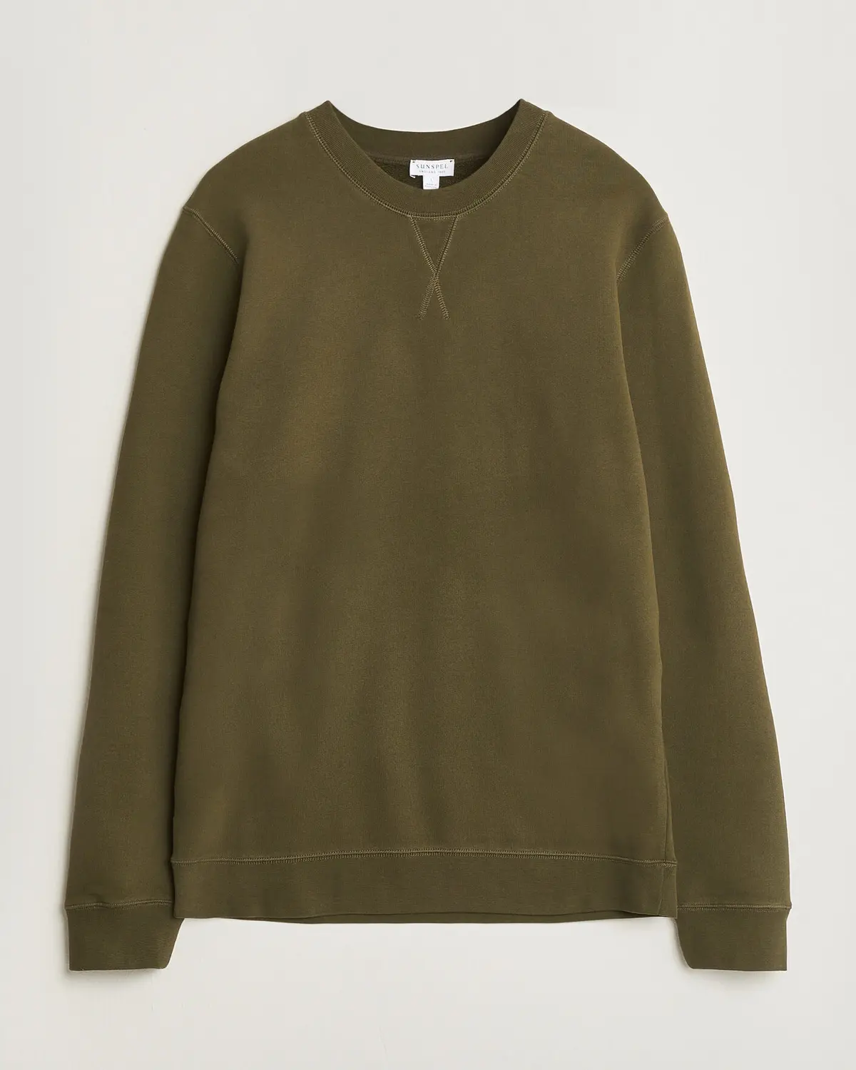 Sunspel Loopback Sweatshirt Loden Green