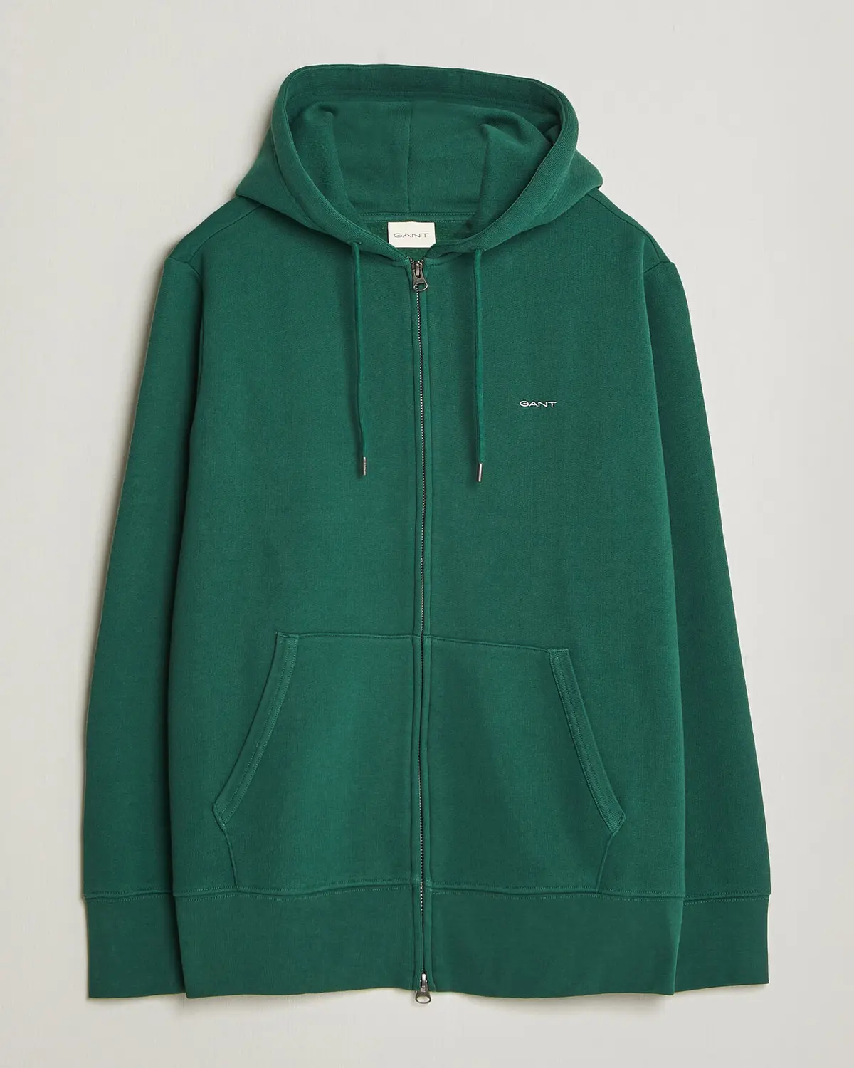Gant Tournament Full Zip Hoodie Green
