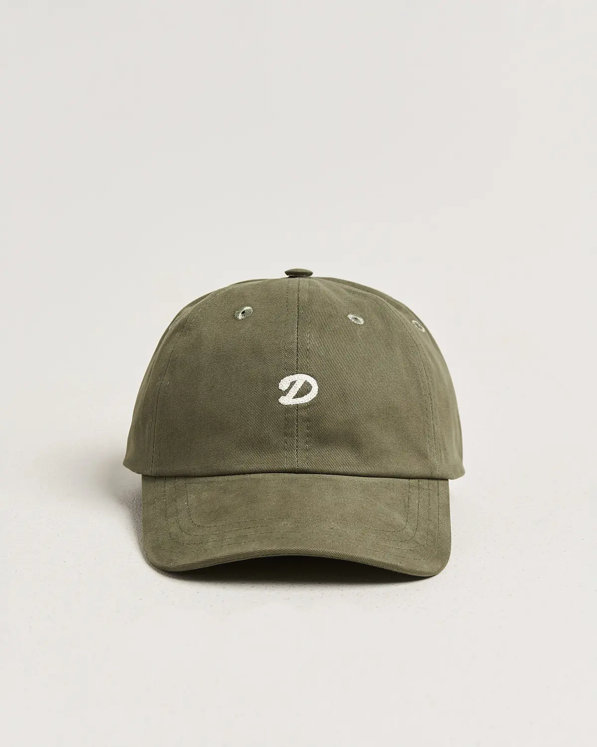 Drake's Chainstitched "D" Cap Green
