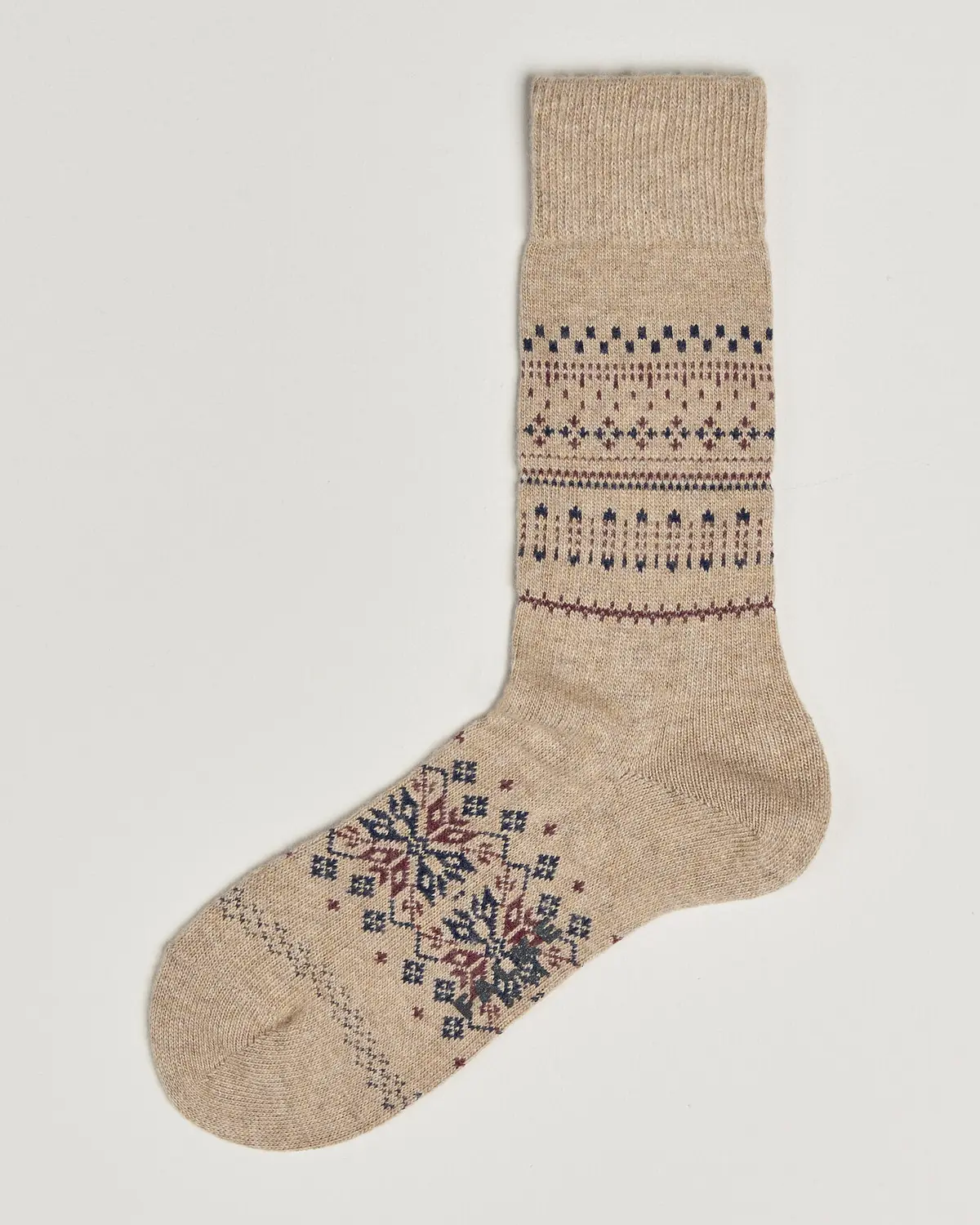 Falke Sky Limit Fairisle Socks Beige Melange