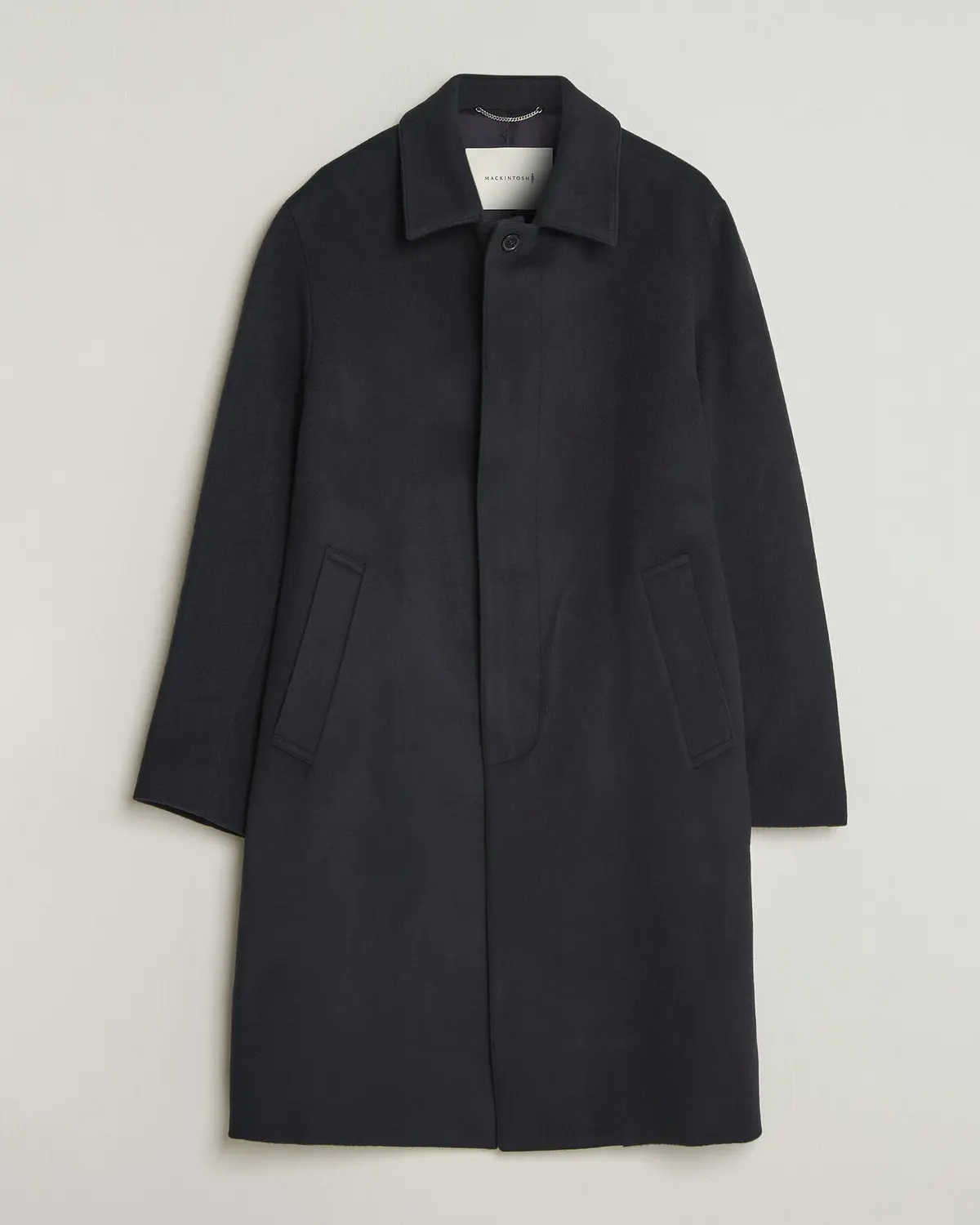 Mackintosh Dunkeld Wool/Cashmere Coat Navy