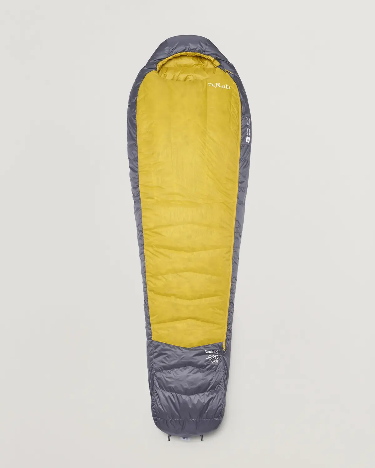 Rab Neutrino -6C Sleeping Bag Long Graphene/Dark Pollen
