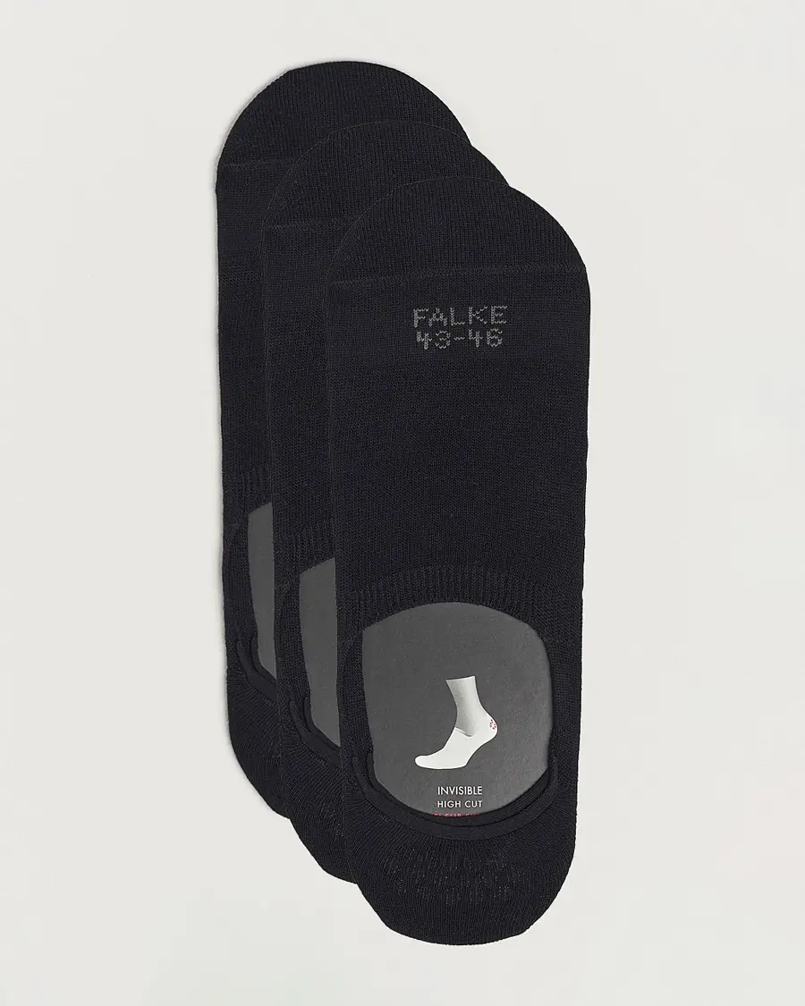 Falke 3-pack Casual High Cut Sneaker Socks Black