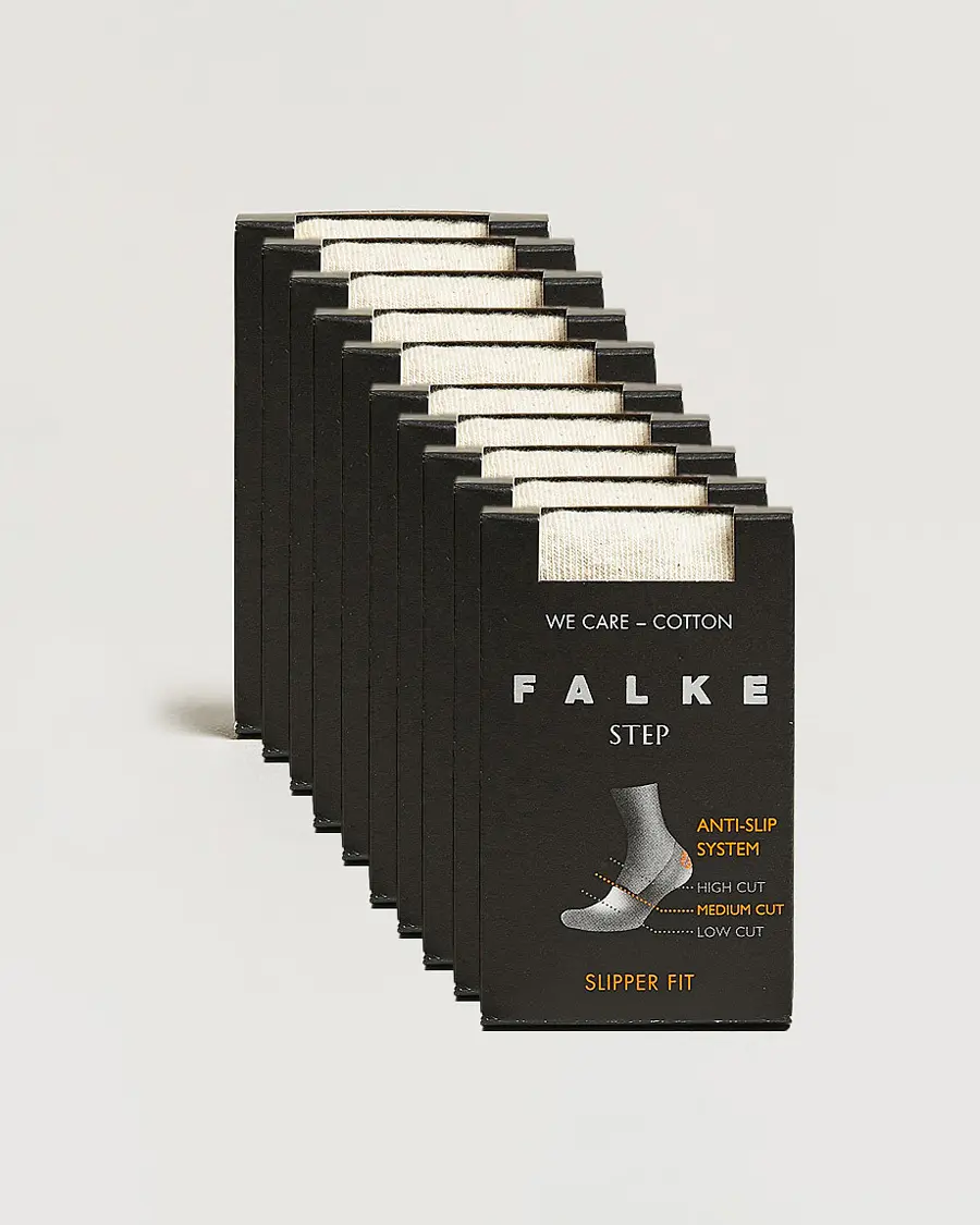 Falke 10-pack Step In Box Loafer Socks Nature