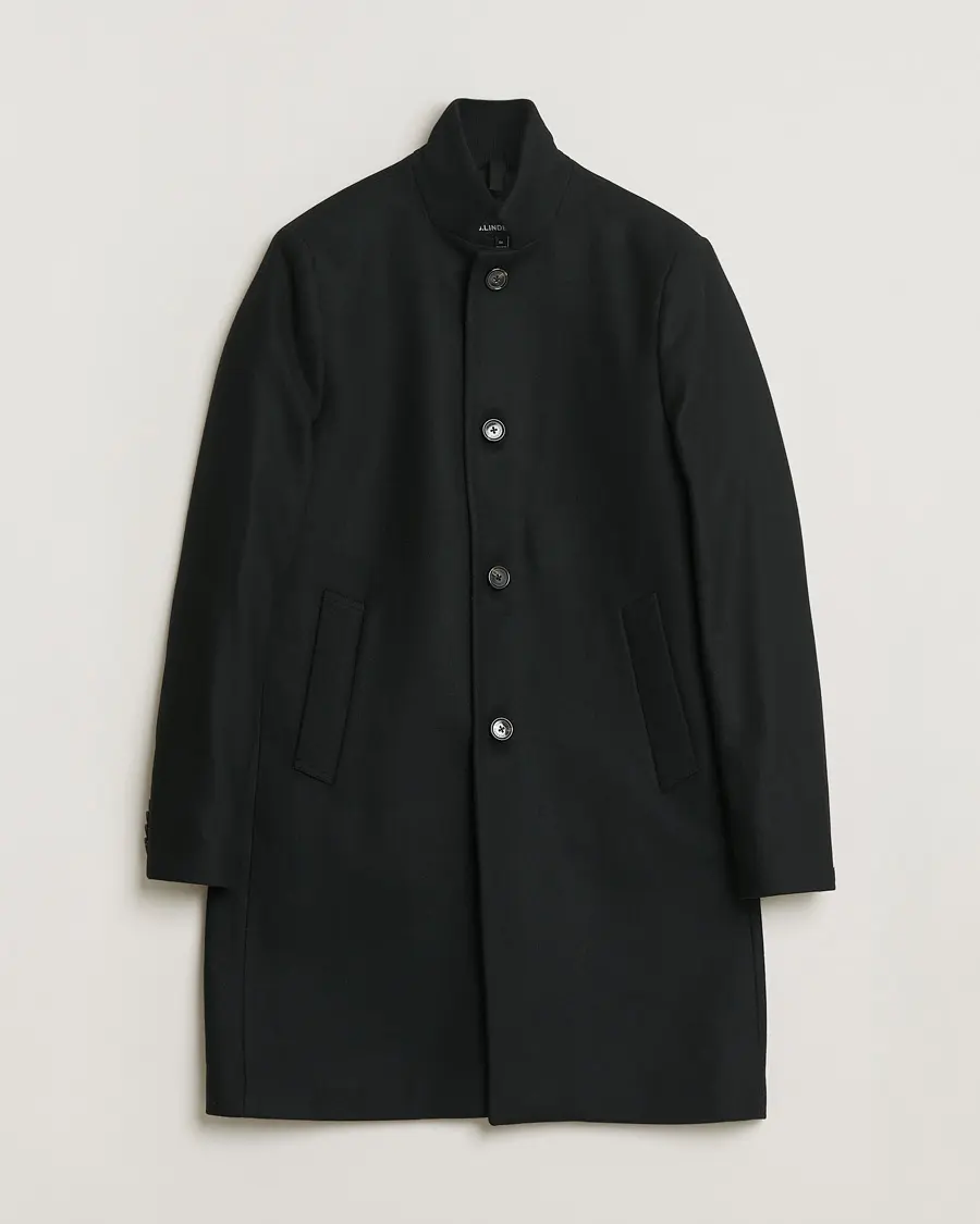 J.Lindeberg Holger 2.0 Melton Coat Black 50