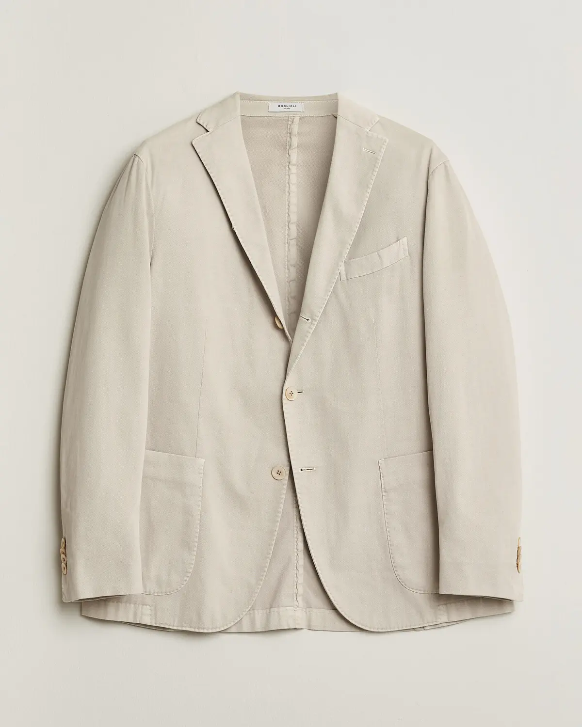 Boglioli K Jacket Cotton Stretch Blazer Light Beige 52