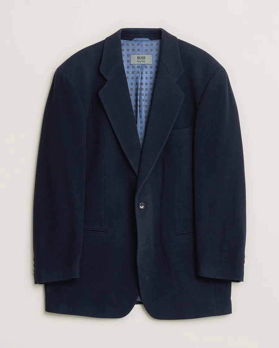 BOSS Vintage Cashmere Blend Blazer Navy 48
