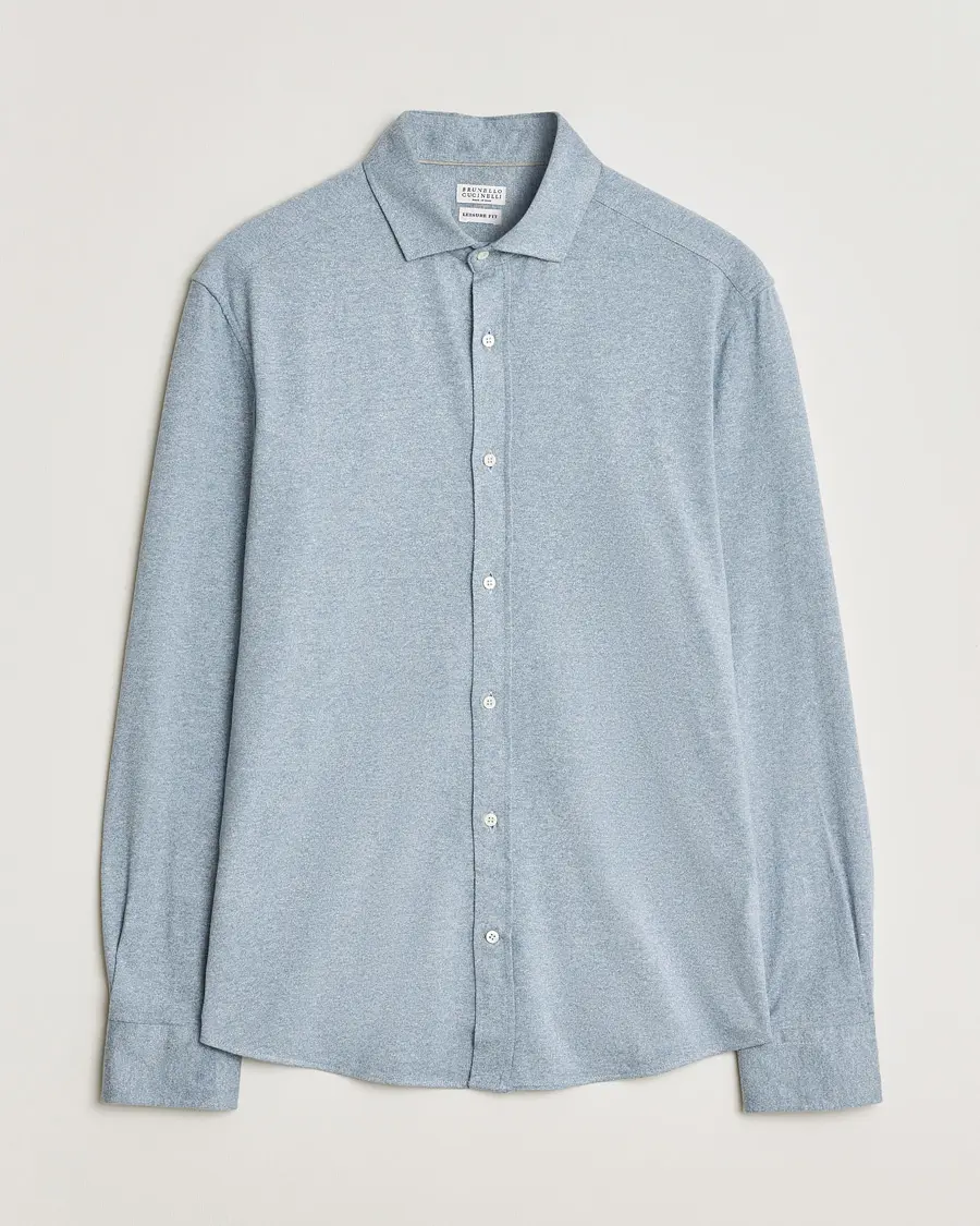 Brunello Cucinelli Lightweight Jersey Shirt Light Blue L