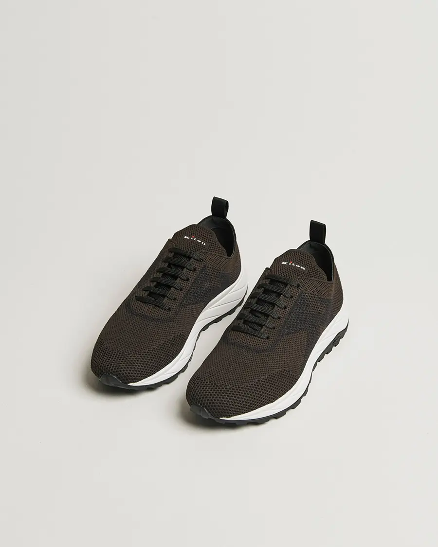Kiton Running Sneakers Dark Brown 43