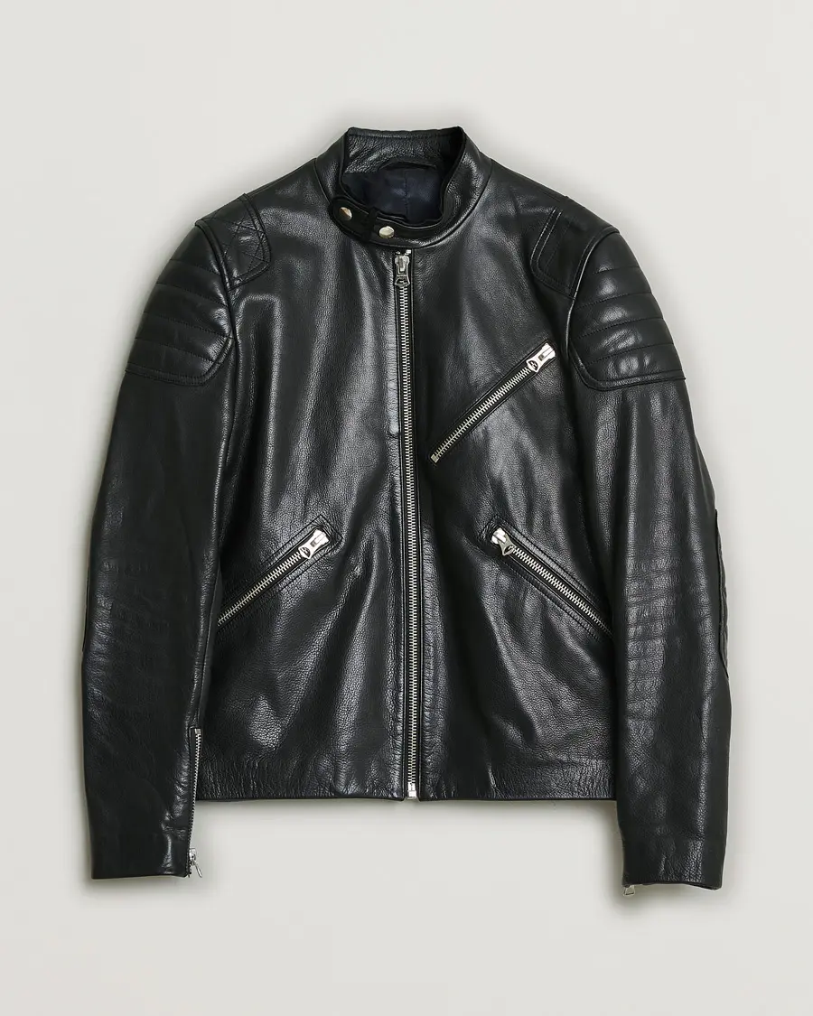 Acne Studios Oliver Leather Jacket Black 48