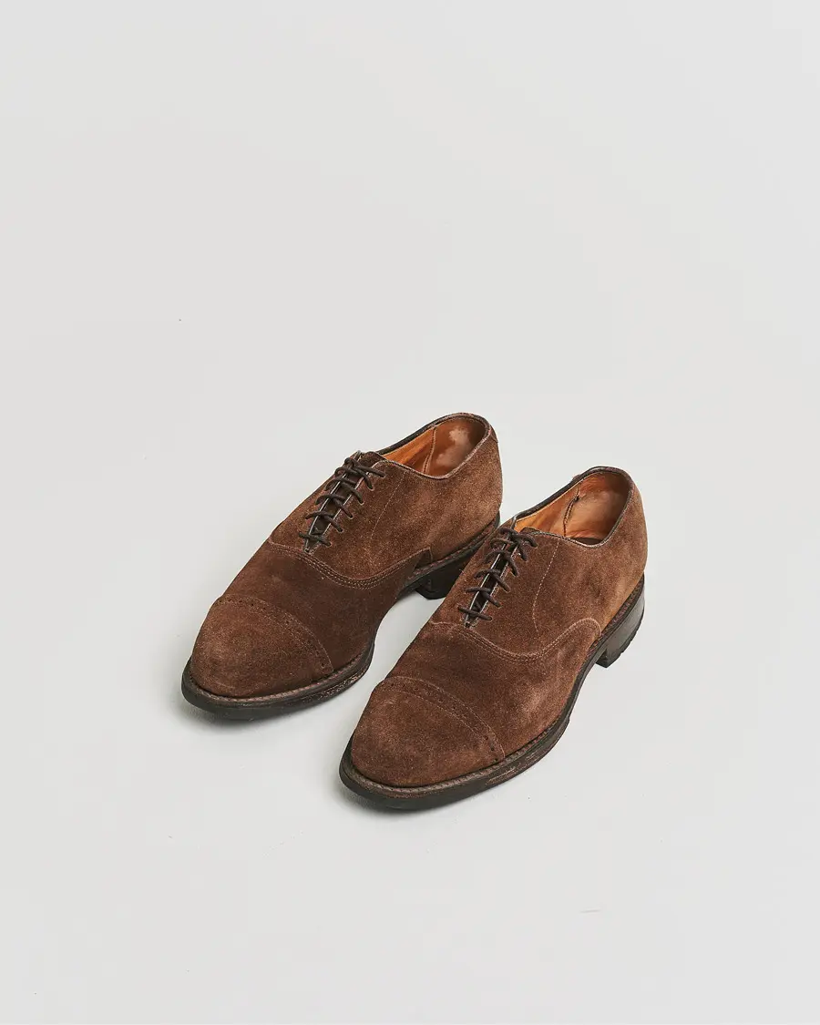 Allen Edmonds Barlow Oxford Dark Brown Suede UK8,5 - EU42