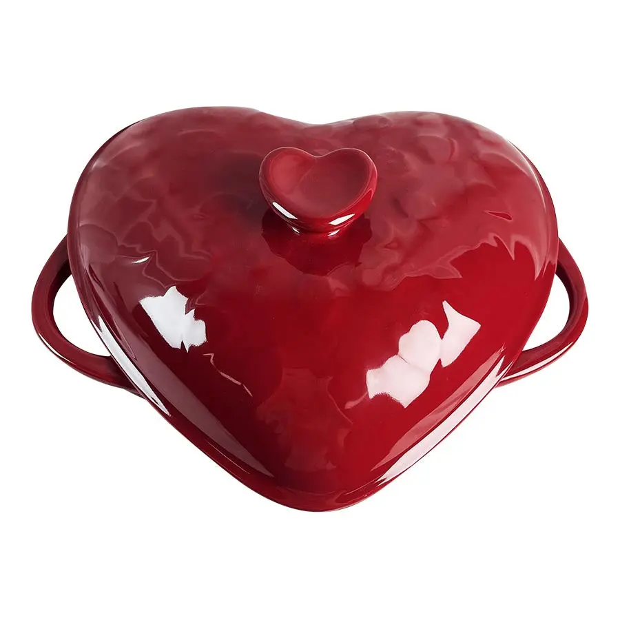 Seasons Love Collection Ildfast Hjerteform m/Lokk 31cm Rød