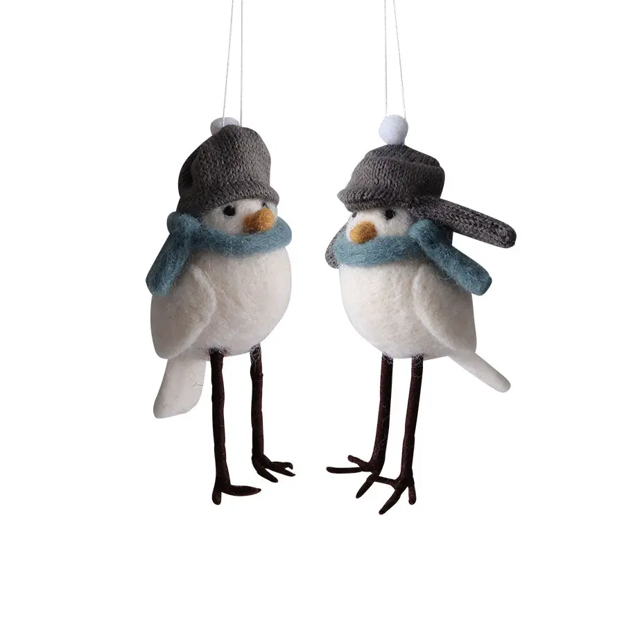 Vinterfugl Tovet Ull 13,5cm 2pk
