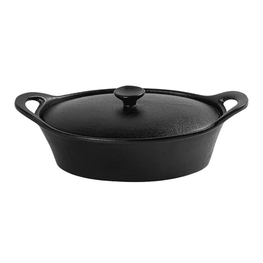 Antei Takumi Ildfast Form m/Lokk Oval 33cm Sort