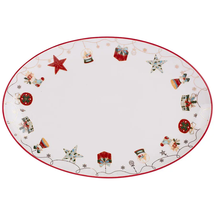 Seasons Juletid Ovalt Serveringsfat 30cm