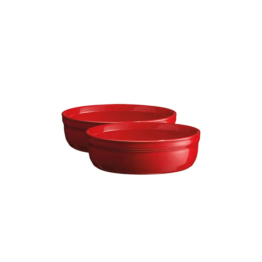 Emile Henry Creme Brulee Form 2pk 13cm Rød
