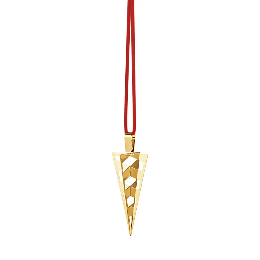CC 2025 HOLIDAY ORNAMENT CORNET 18KT GOLD PLATED