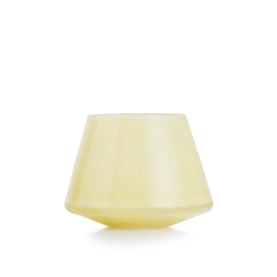 Hadeland Glassverk Dugg Lyslykt 8,5cm Gul