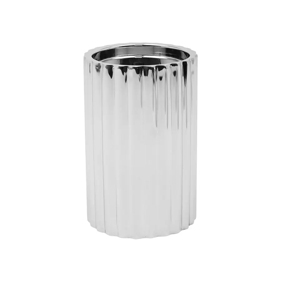 Løve Vinje Telysholder Rustfritt Stål 14cm Sølv