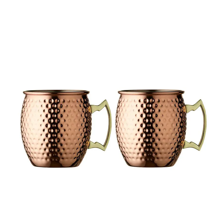 Lyngby Glas Moscow Mule Kopp 40cl 2stk Kobber