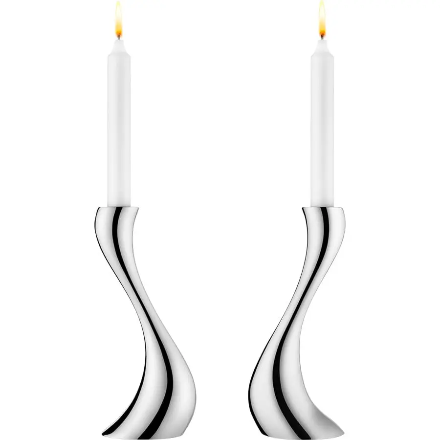 Georg Jensen Home Cobra Lysestake 2pk 20cm