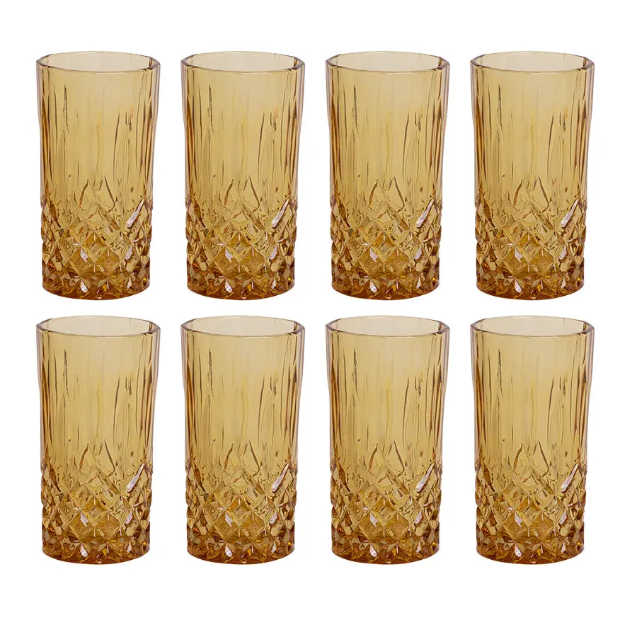 Nova Dynamic Longdrinkglass 300ml 8pk Amber