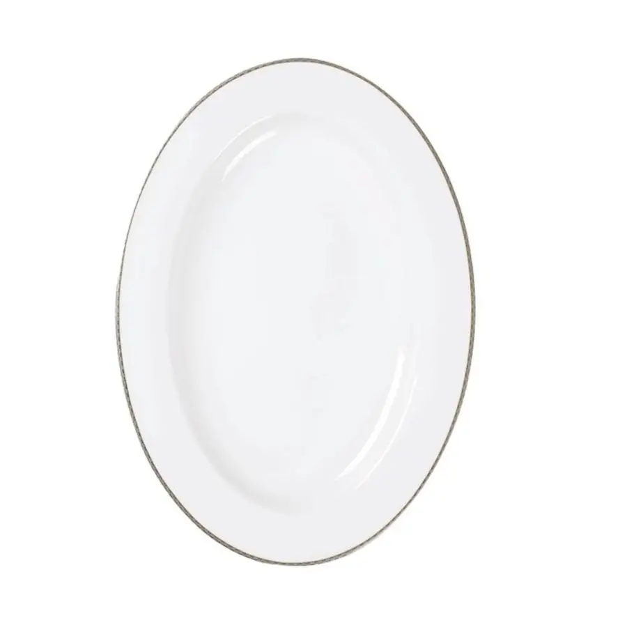 Porsgrunds Porselænsfabrik Nathalie Platinum Ovalfat 41 cm