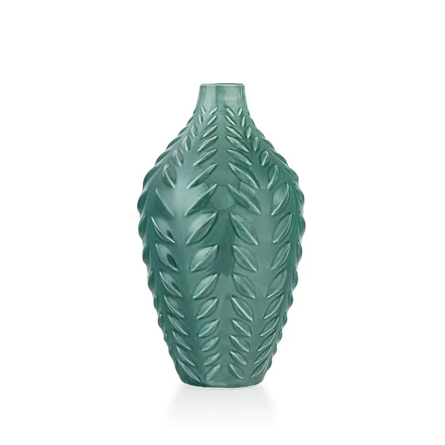 Porsgrunds Porselænsfabrik Bladvase 29cm Grønn
