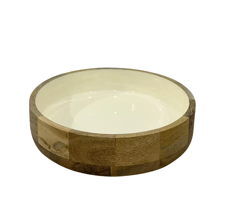 Seasons Summer Collection Salatbolle Lyst Tre m/Hvit Emalje 25cm