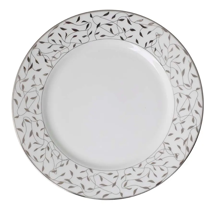 Porsgrunds Porselænsfabrik Cecilie Platinum Tallerken Flat 27 cm