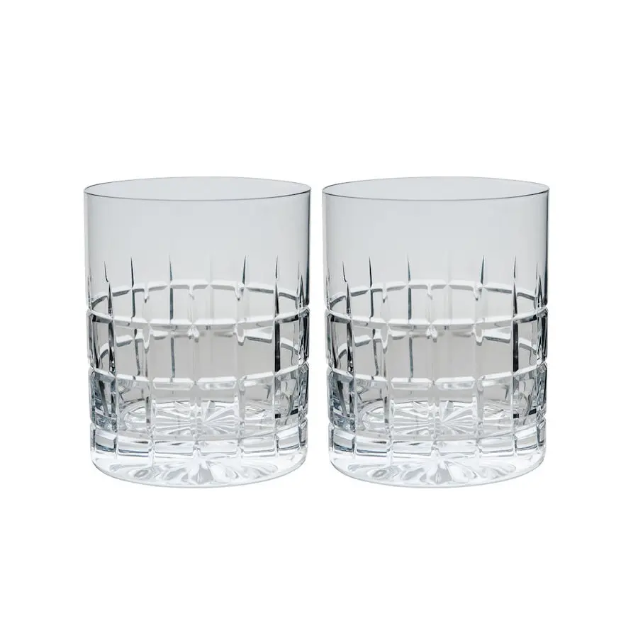Hadeland Glassverk Kube Whiskyglass 35 cl 2-pk