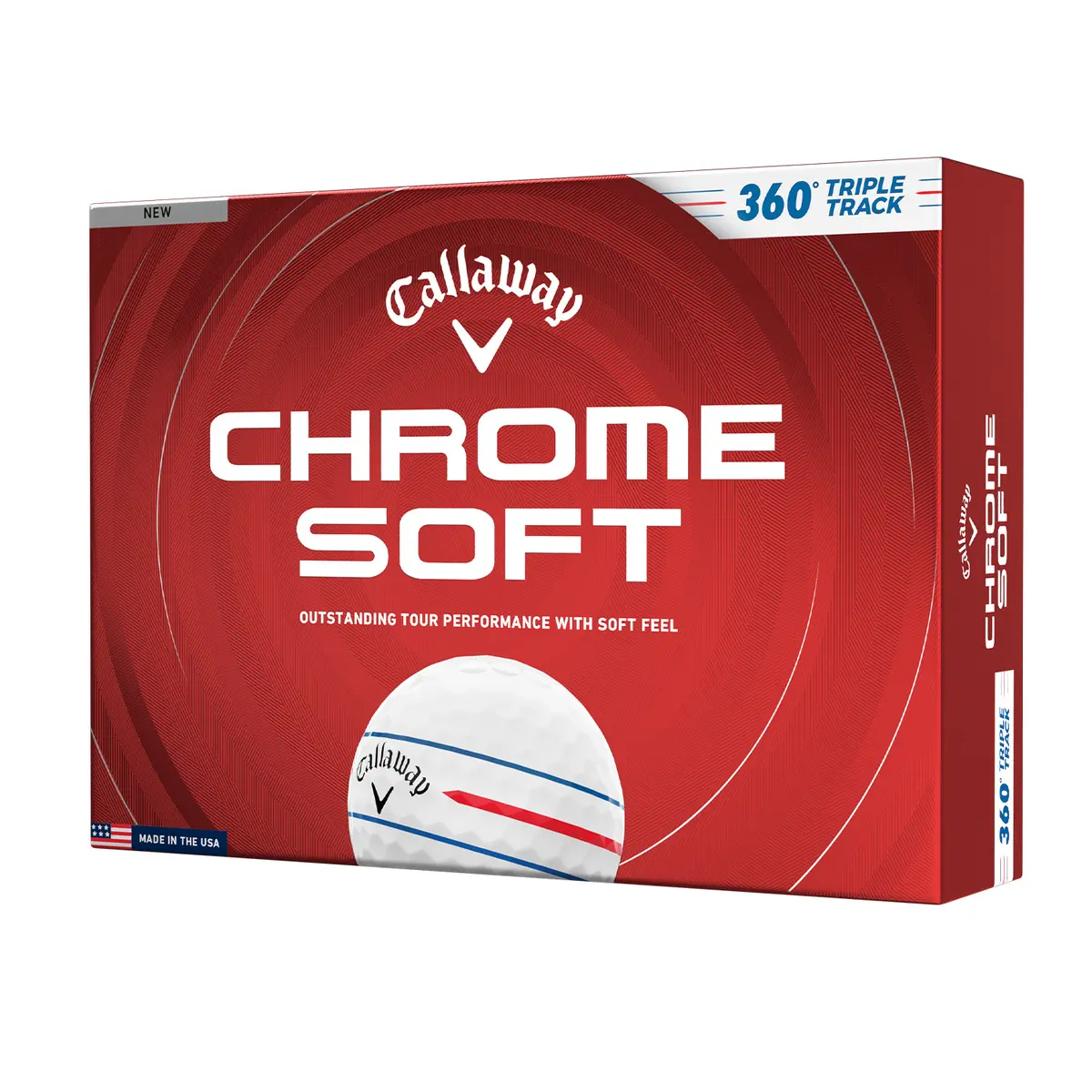 Chrome Soft 360 Triple Track Hvit