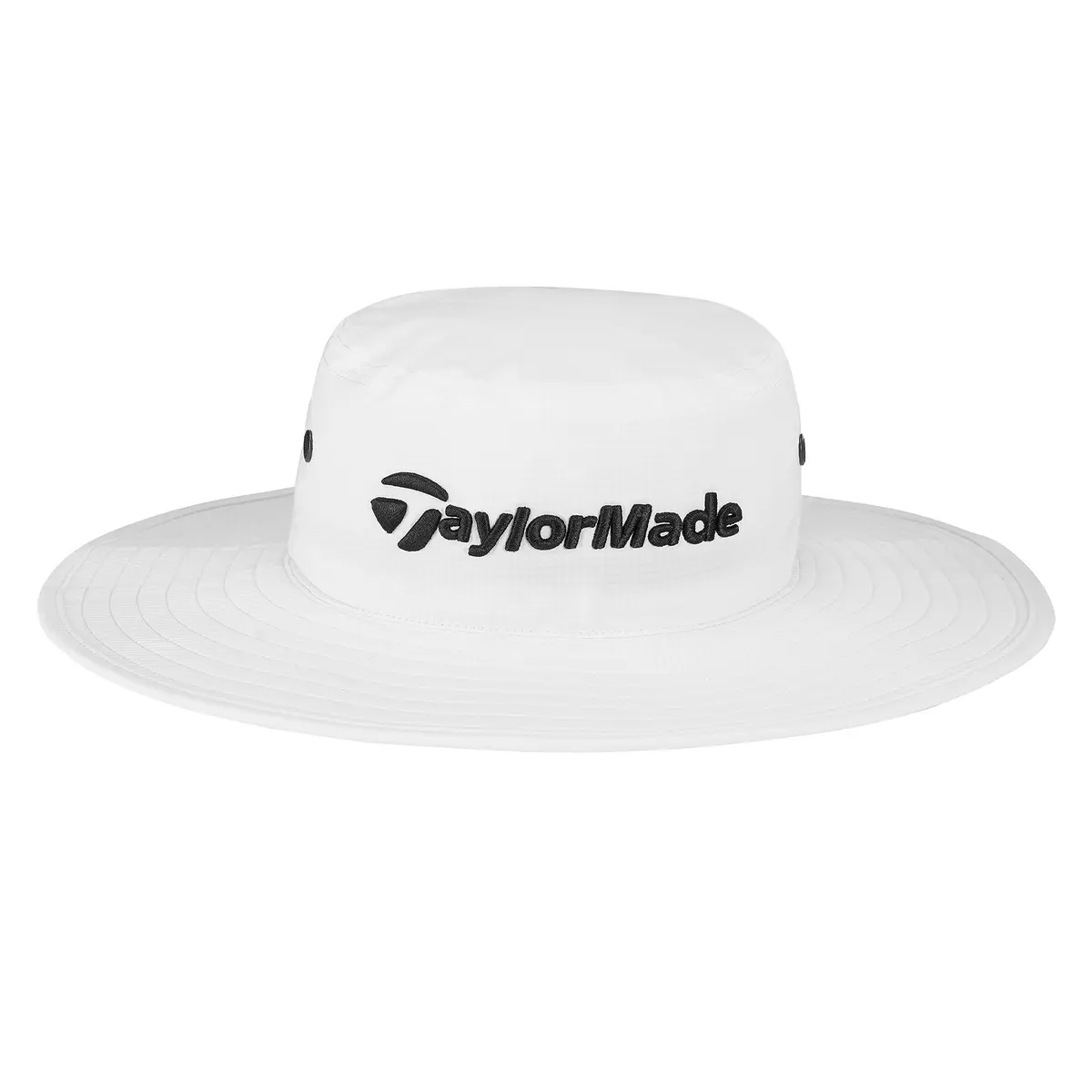 Metal Eyelit Bucket Hat Hvit