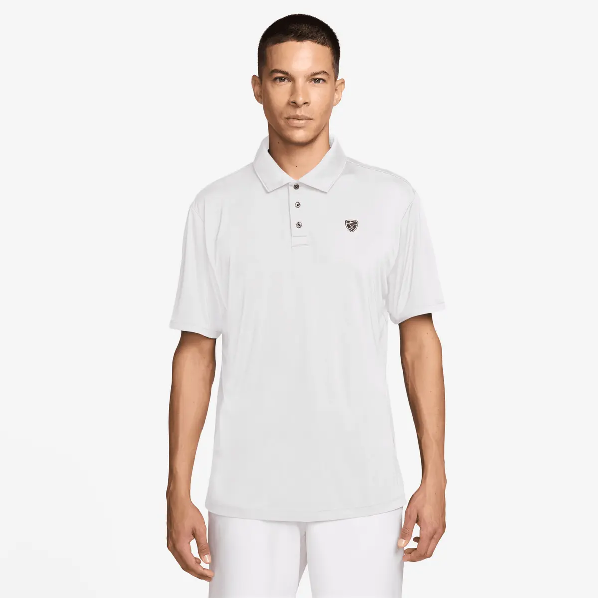M Par 5 Polo Solid Hvit