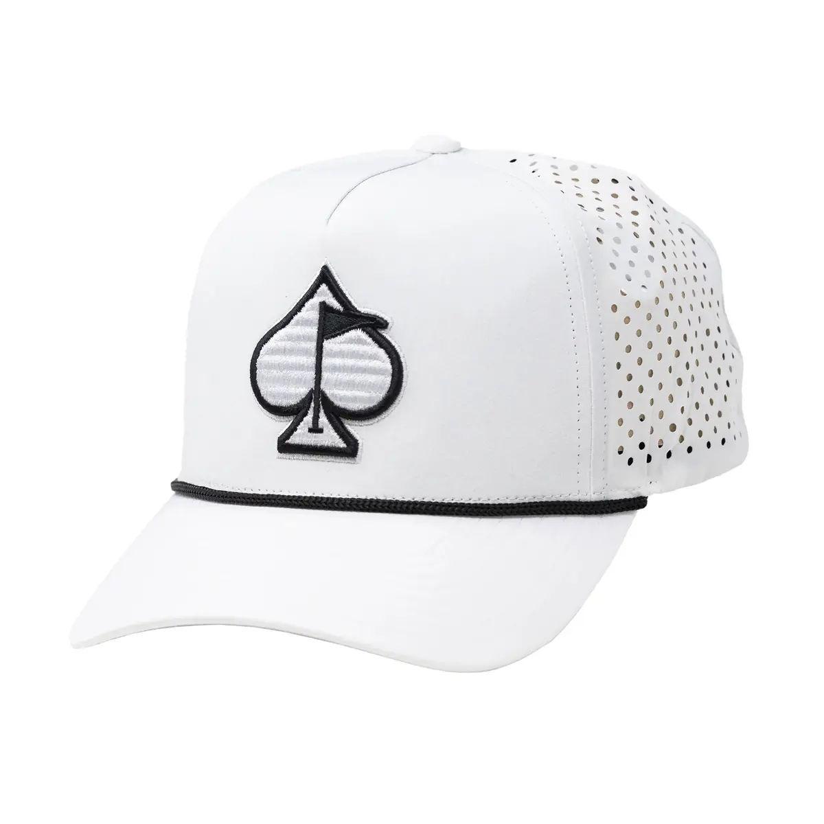 Perforated Rope Hat Hvit