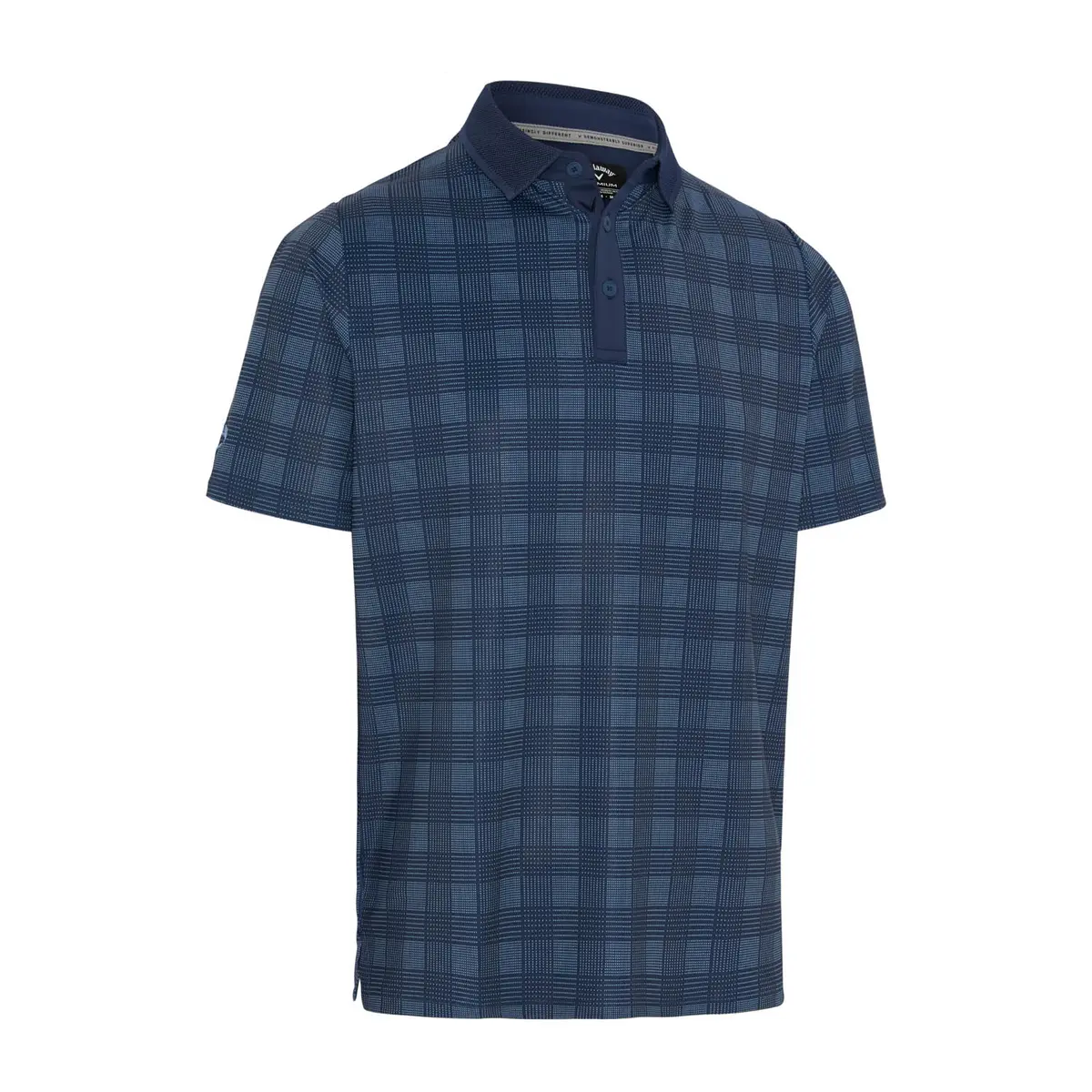 Emea Ss Chev Plaid P Blå