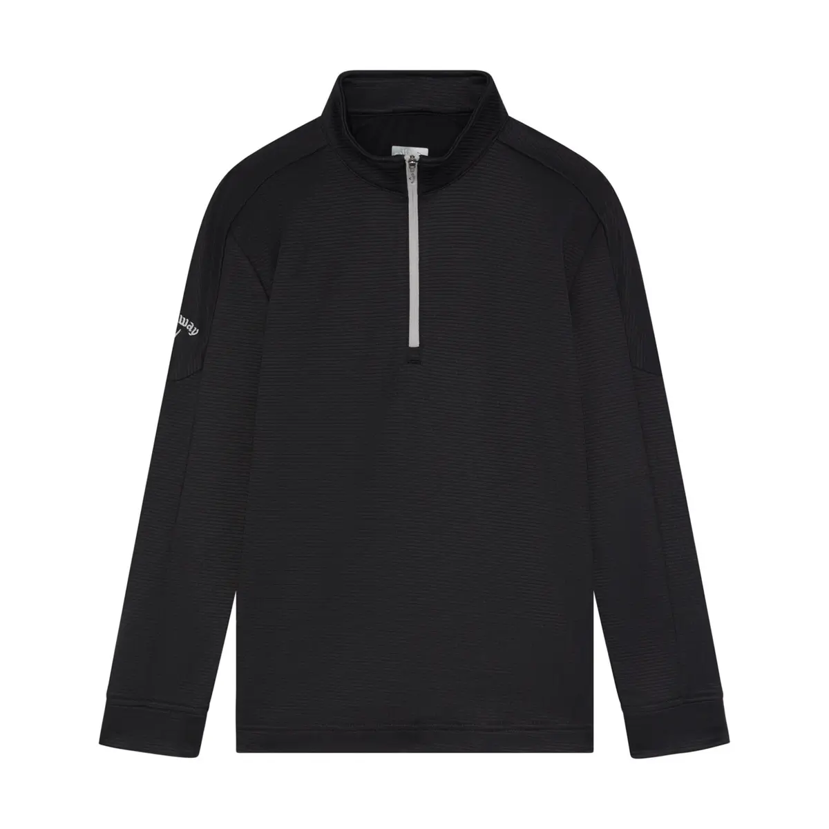 Youth Ls 1/4 Zip Hex Fleece Svart