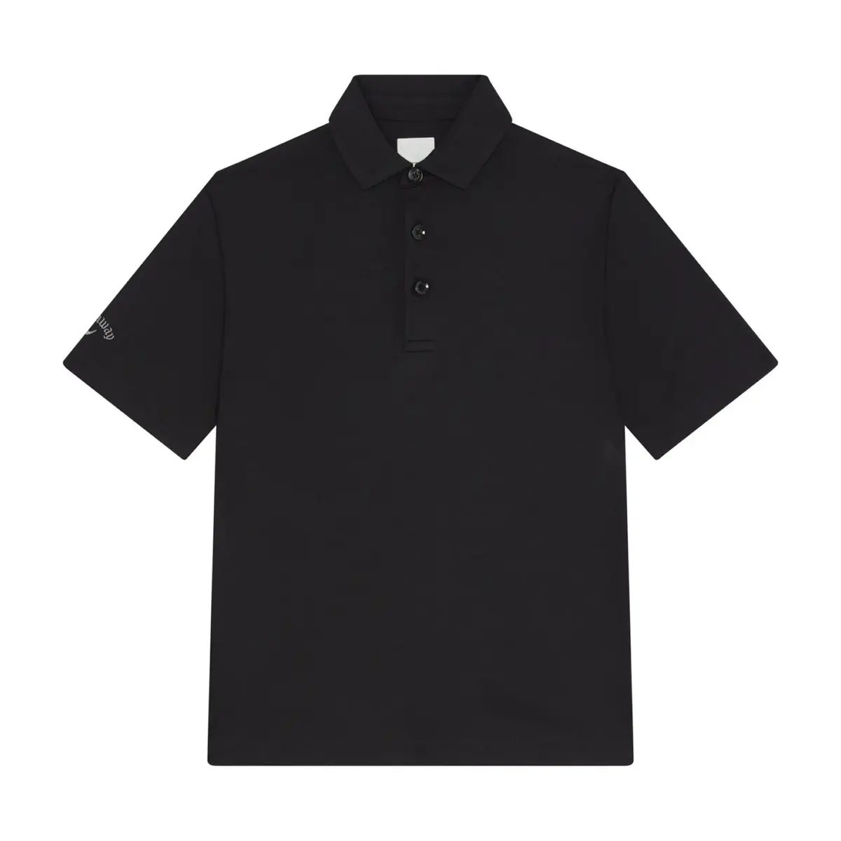 Youth Unisex Solid Polo Svart