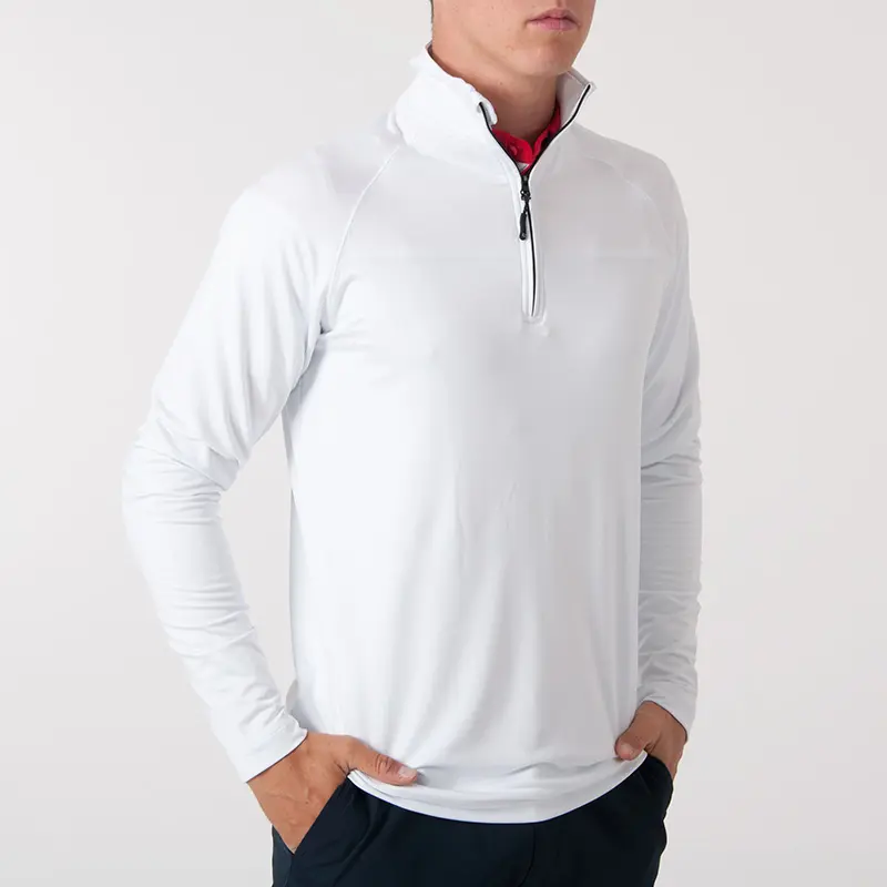 Coos Bay Half-Zip Hvit