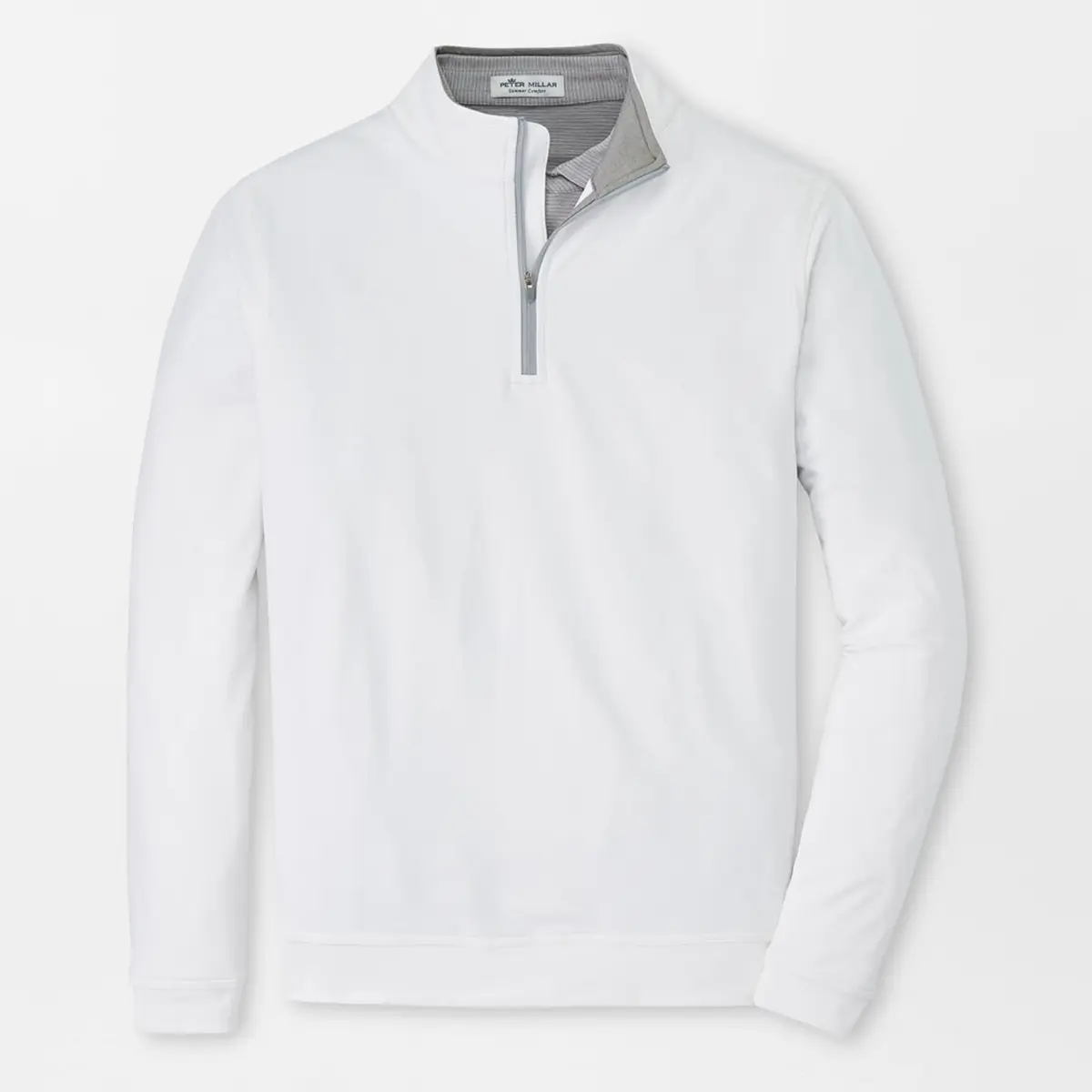 Perth Performance Quarter-Zip Hvit