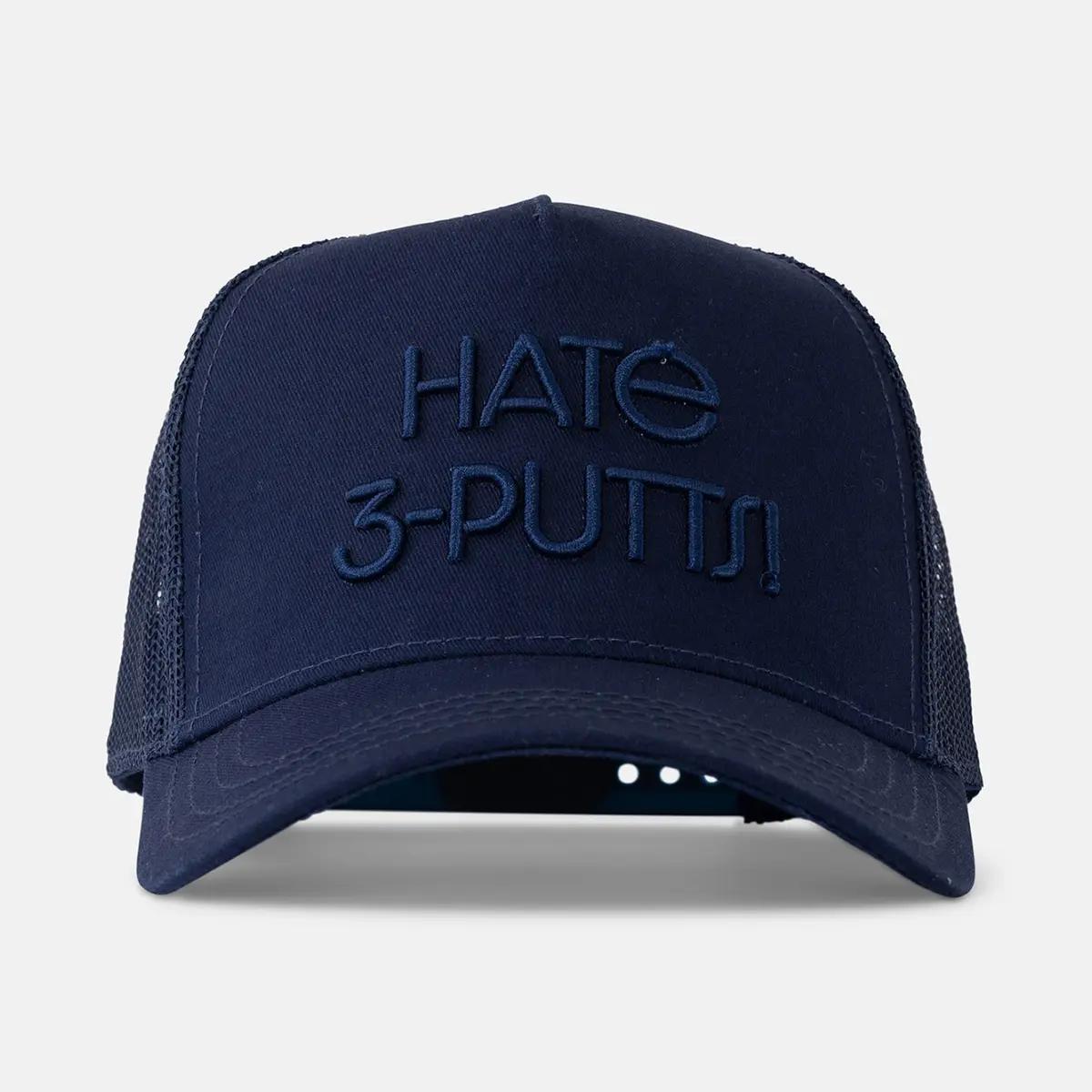 Trucker Cap 3D Hate 3-Putts Blå