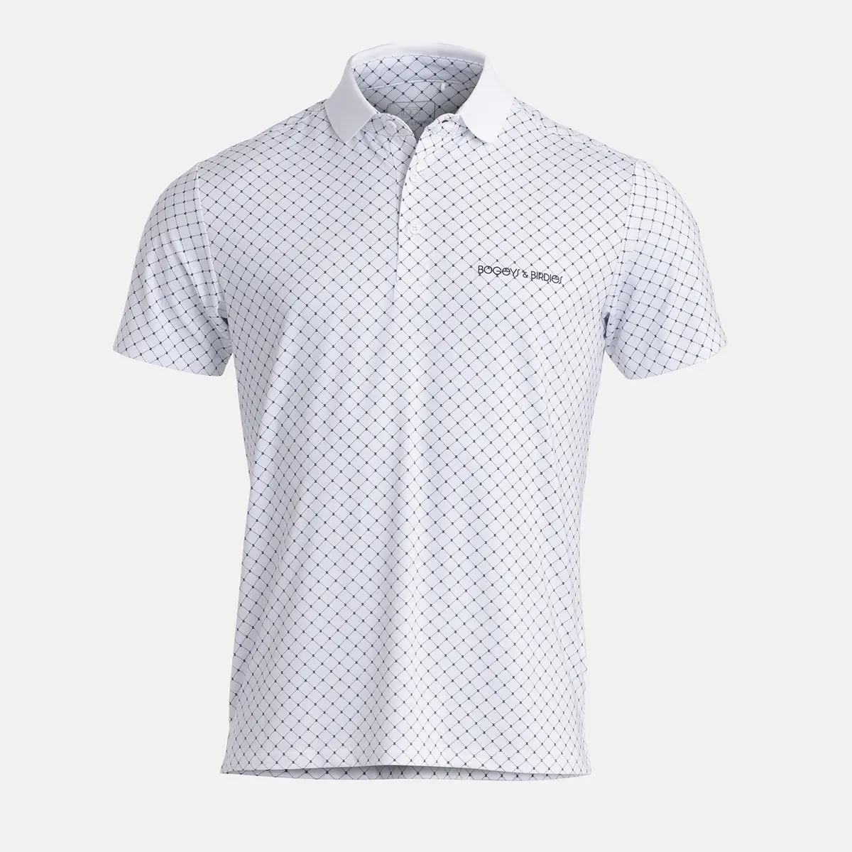 Tech Micro Argyle AOP Hvit Blå