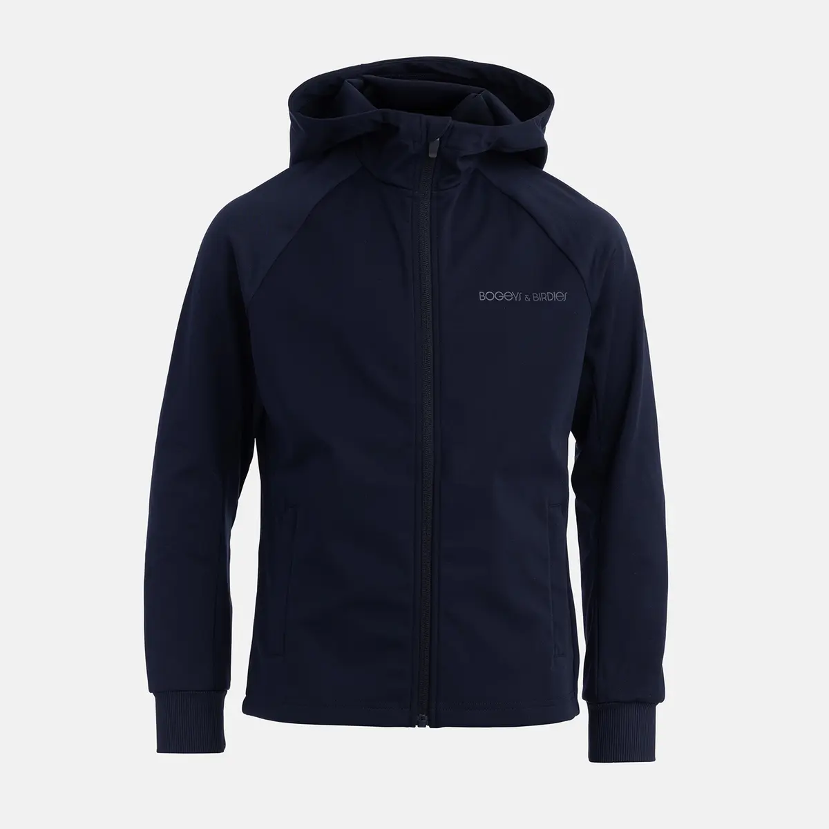 Jr Hybrid Raglan Hood Blå
