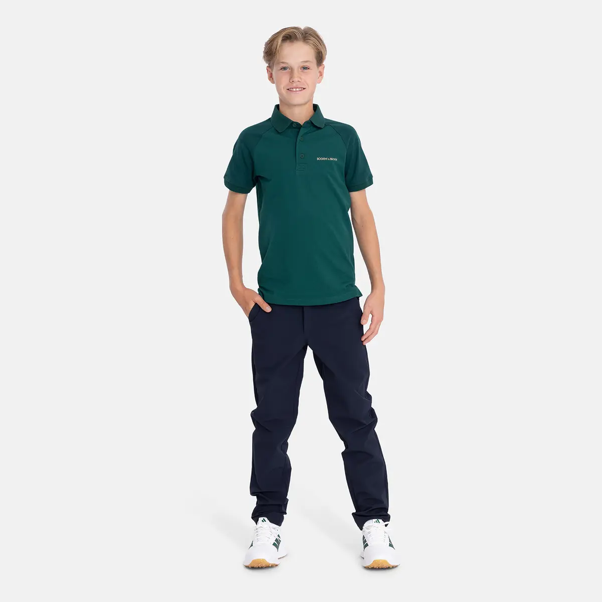 Jr Cotton Tech Raglan 2-Tone Grønn