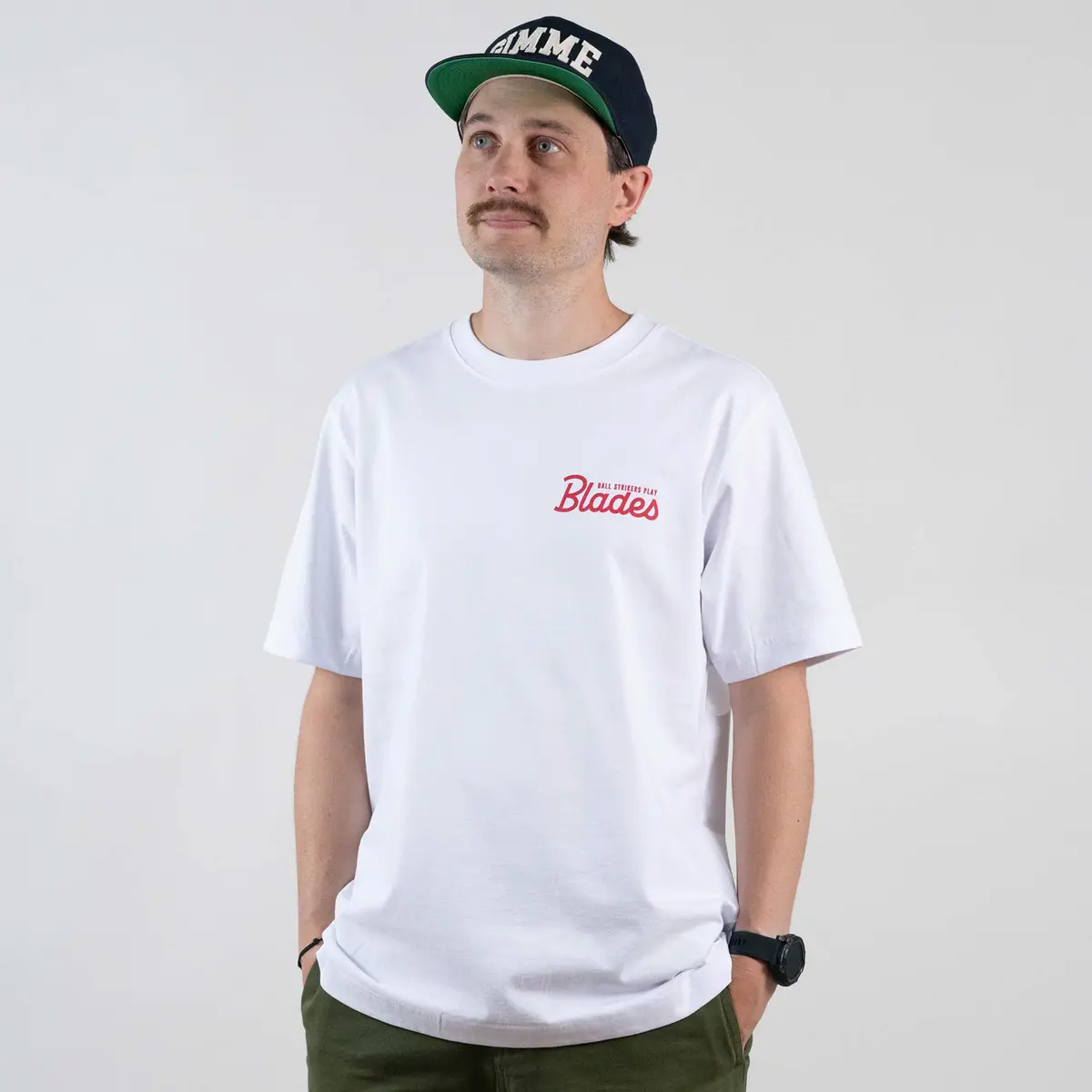 T-Shirt Play Blades Hvit