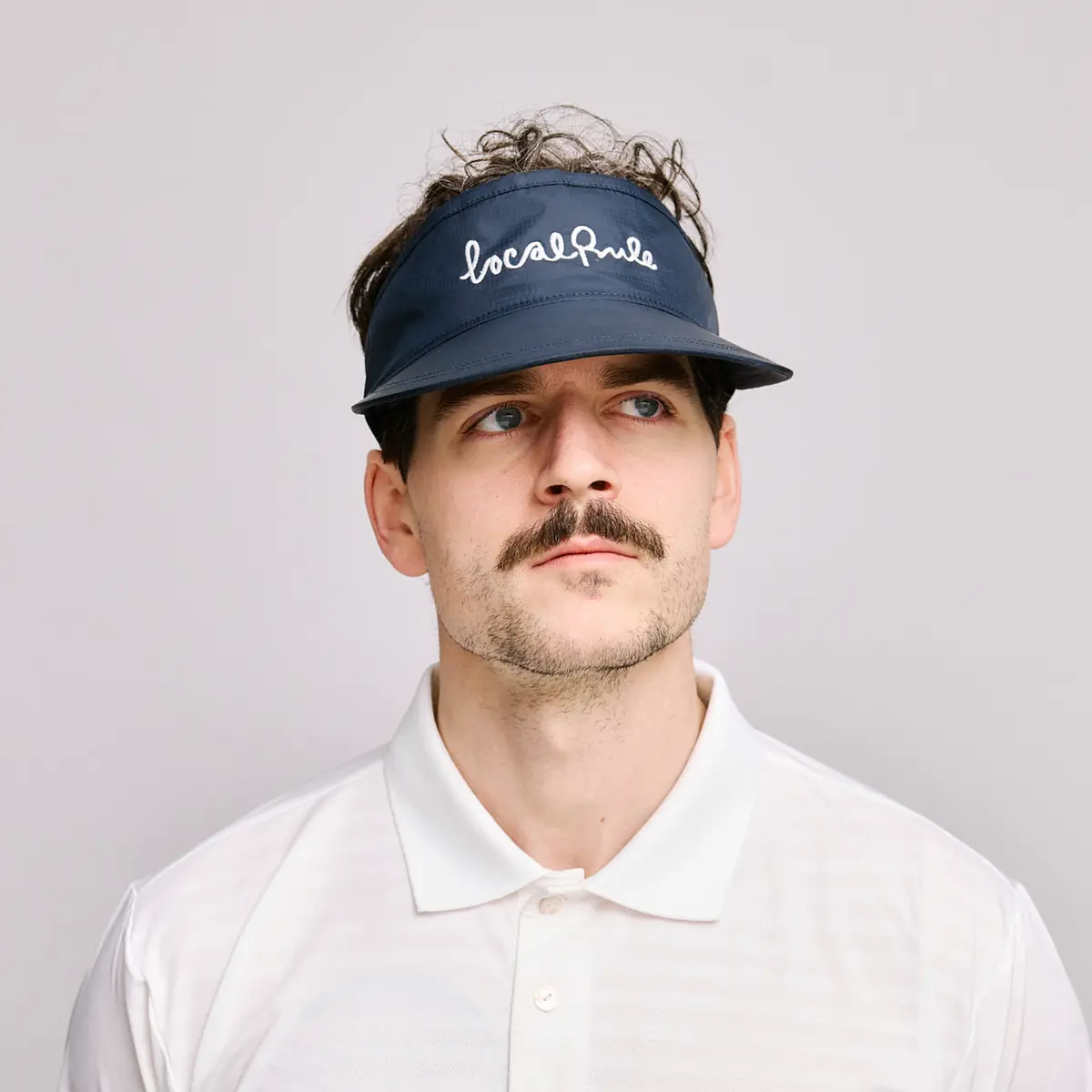 Visor Italic Logo Blå