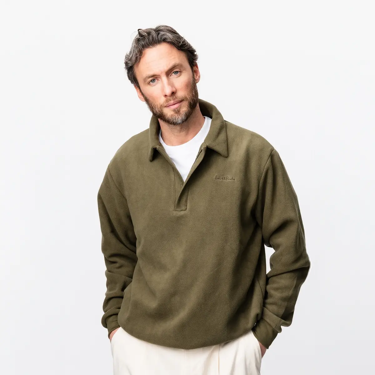 Q-Zip Placket Sweatshirt