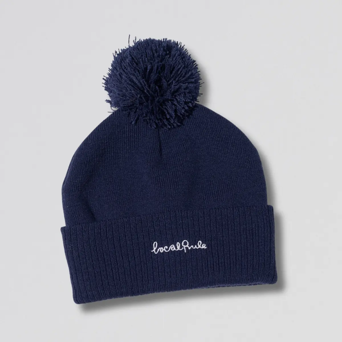 Pompom Beanie Blå