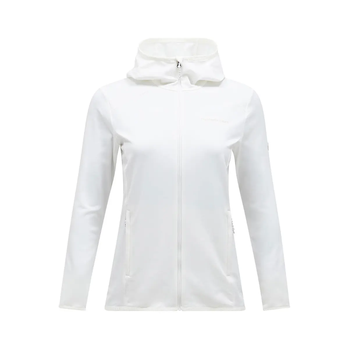 W Light Zip Hood Hvit