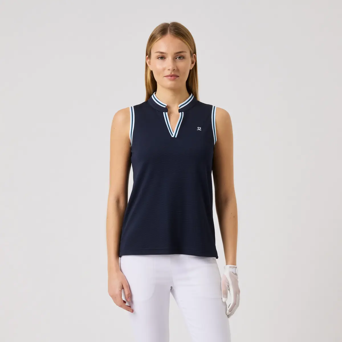 Round Neck Sl Blå